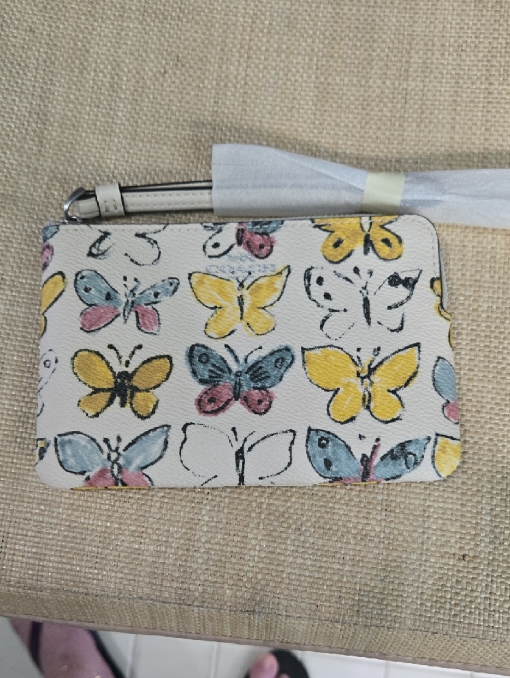 Coach Butterfly Print Wristlet - Picture 6 of 7